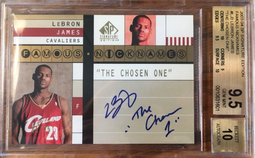 Can Lebron James autograph rookie card go even higher by winning for LA Lakers?
