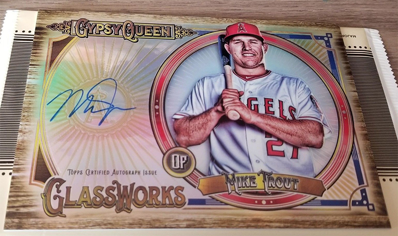 Check out these shiny Glassworks card from 2018 Gypsy Queen baseball card set (Trout, Betts, Bryant)
