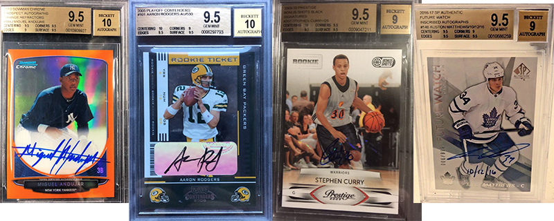 NEWLY LISTED: Limited autograph cards featuring stud players from football to baseball to basketball to hockey