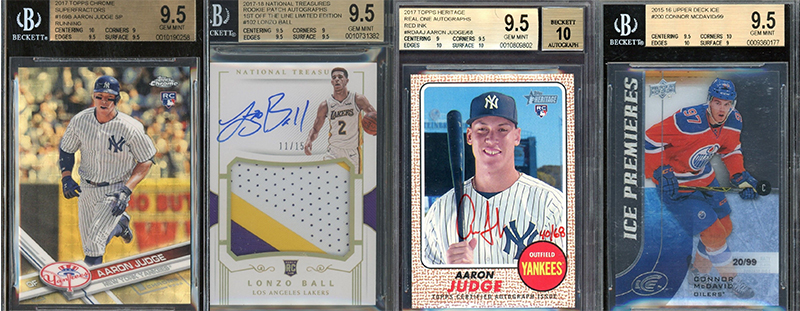 Aaron Judge superfractor and other high-end cards up for auction ending today