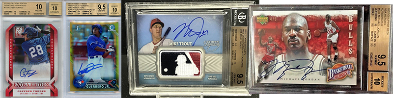 NEWLY LISTED: Plenty of rare autograph cards now available including Vladimir Guerrero Jr., Michael Jordan, Mike Trout