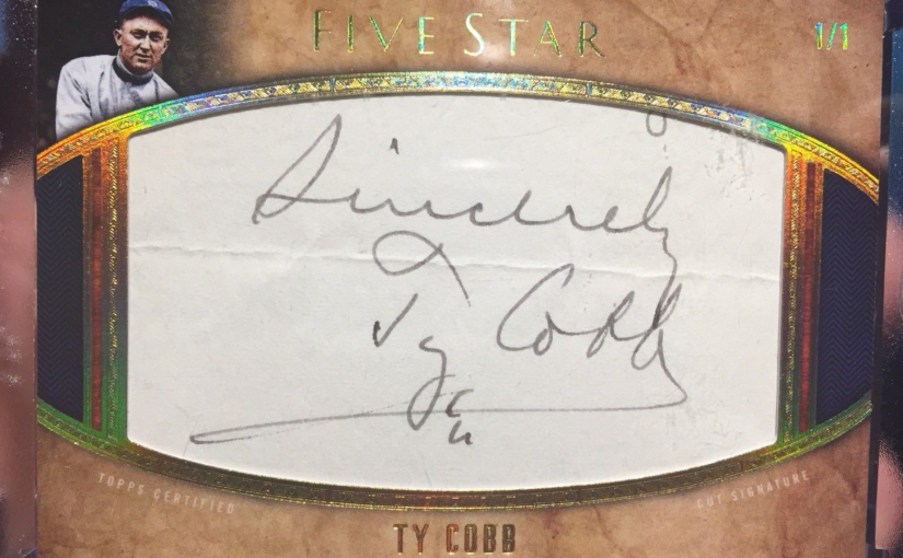 Amazing 2017 Topps Five Star cut autographs for sale (while waiting for 2018 release next week)