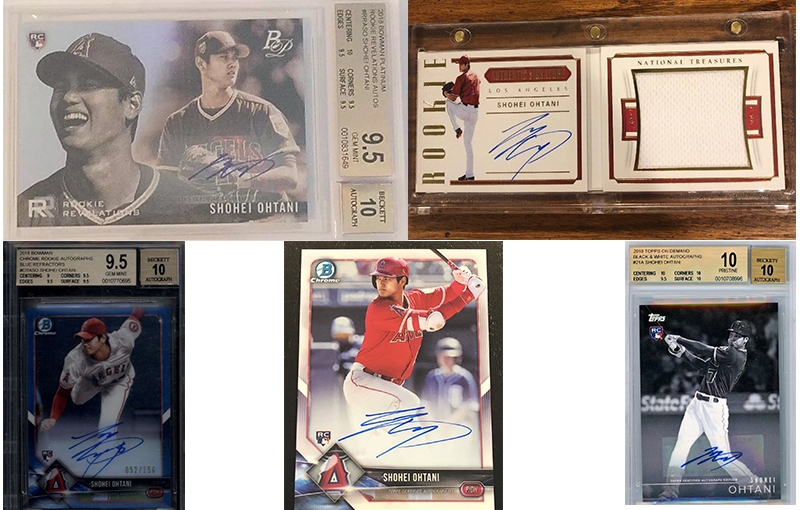 Highlighting autograph cards of Shohei Ohtani – Baseball Digest’s AL Rookie of the Year!