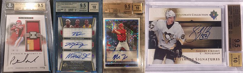 First crack at these newly listed high-end autograph sports cards