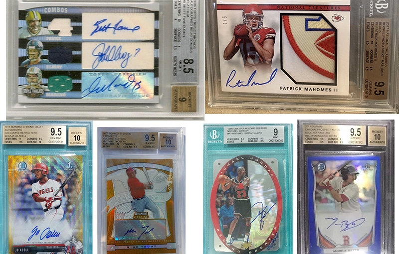 All these amazing autograph sports card auctions end tonight