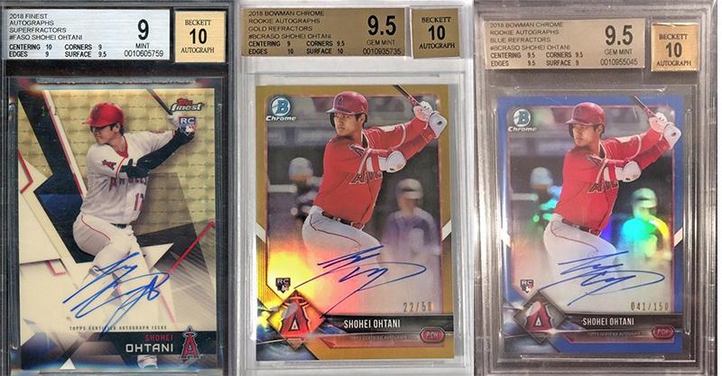 Check out these newly listed Shohei Ohtani baseball cards including this superfractor